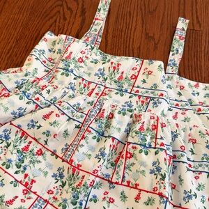 JANIE AND JACK Girls Sundress with Floral Patchwork Print and Bow Back - Sz. 12